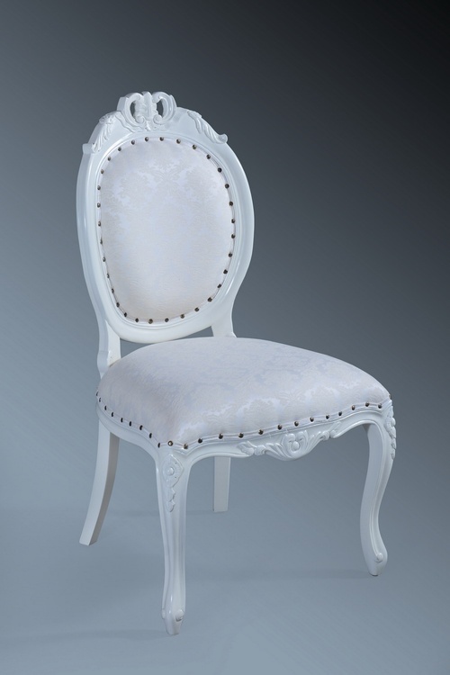 The Versailles Chair :French White & Woven Regency. Seating > Chairs
