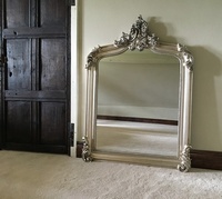 The Annecy Mirror: Antique Silver - 4FT High