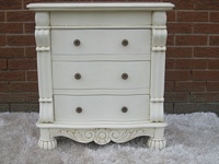 The Large Chateau Side Chest: Antique White