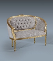 The Double Loveseat: Gold Leaf & Champagne