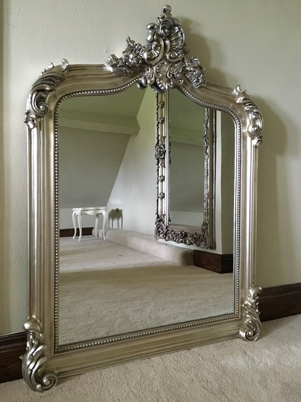 The Annecy Mirror: Antique Silver - 4FT High