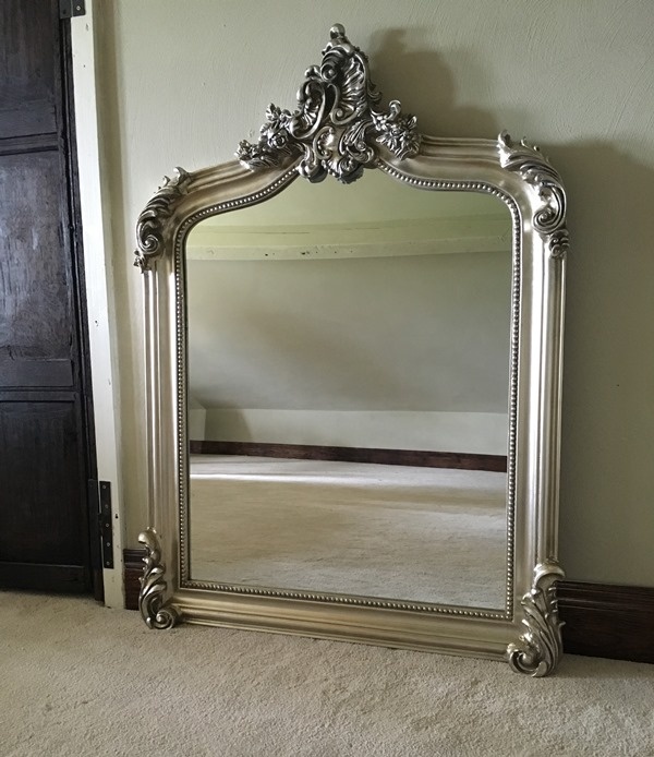 The Annecy Mirror: Antique Silver - 4FT High