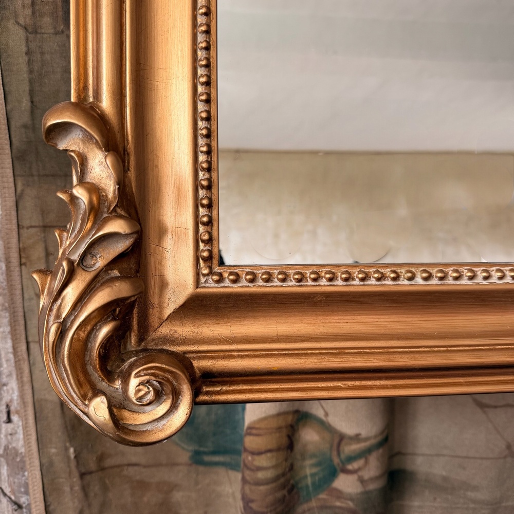 The Annecy: Antique Gold- Large Over mantle Mirror
