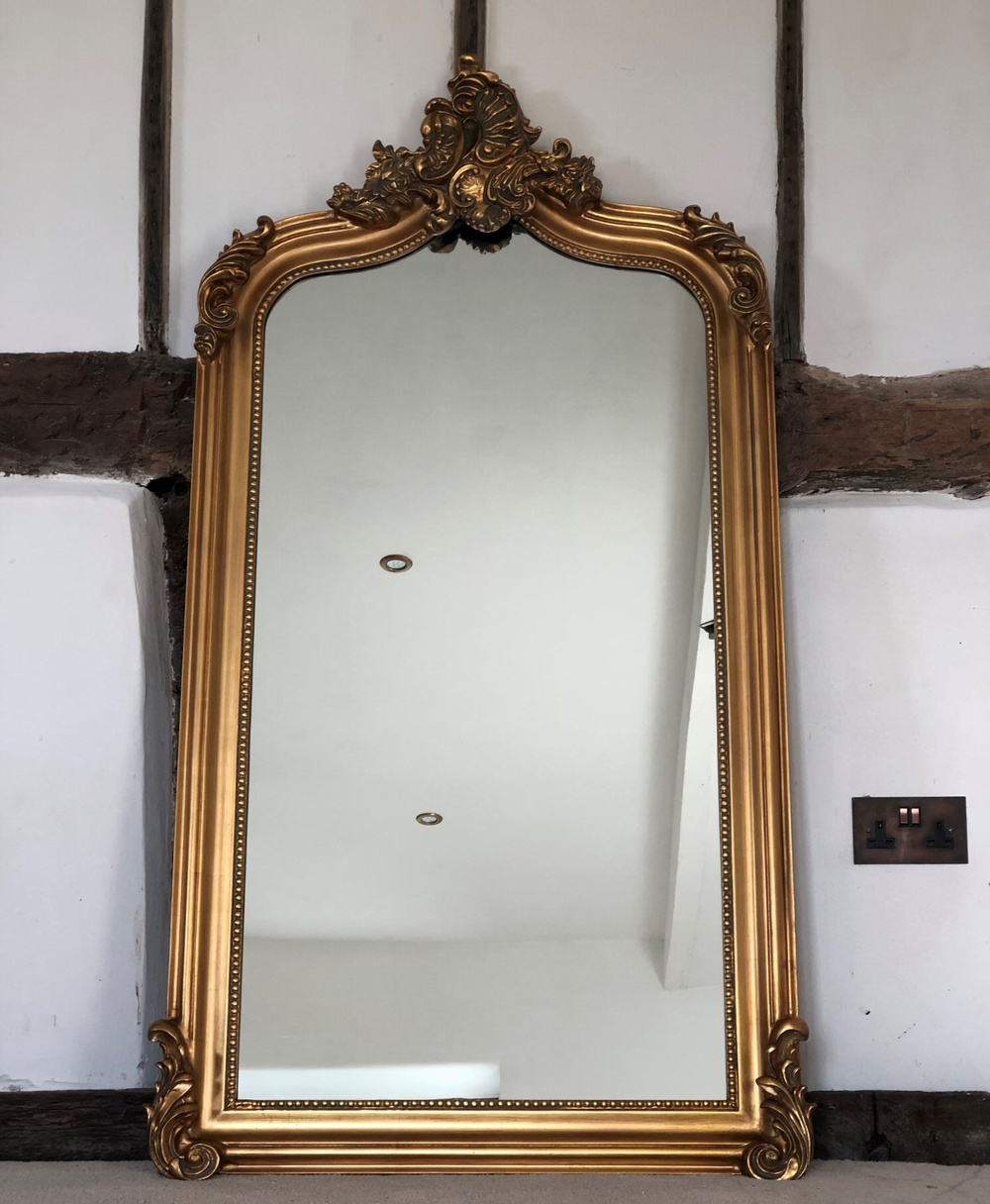The Annecy Mirror: Antique Gold- 5FT High