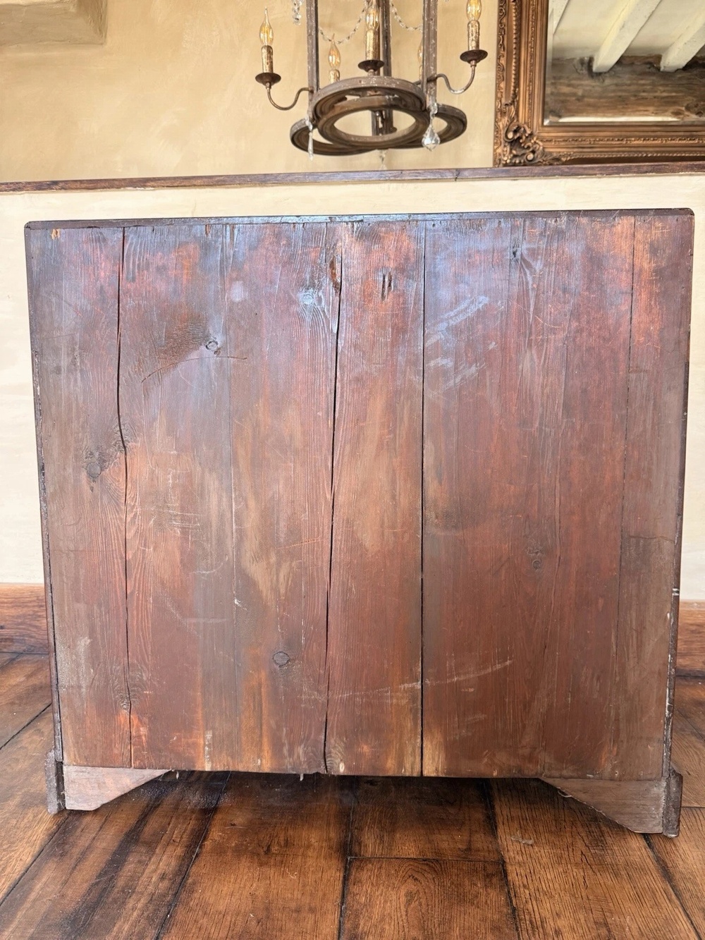 Original Antique Mahogany George III Pedestal Kneehole Writing Desk C1780