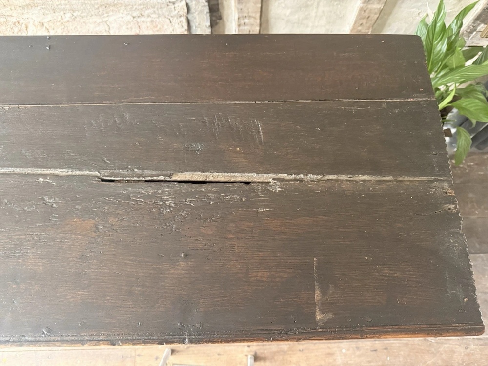 SOLD - Original Antique Carved Hand Scraped Dresser Court Cupboard Buffet Circa 1600's