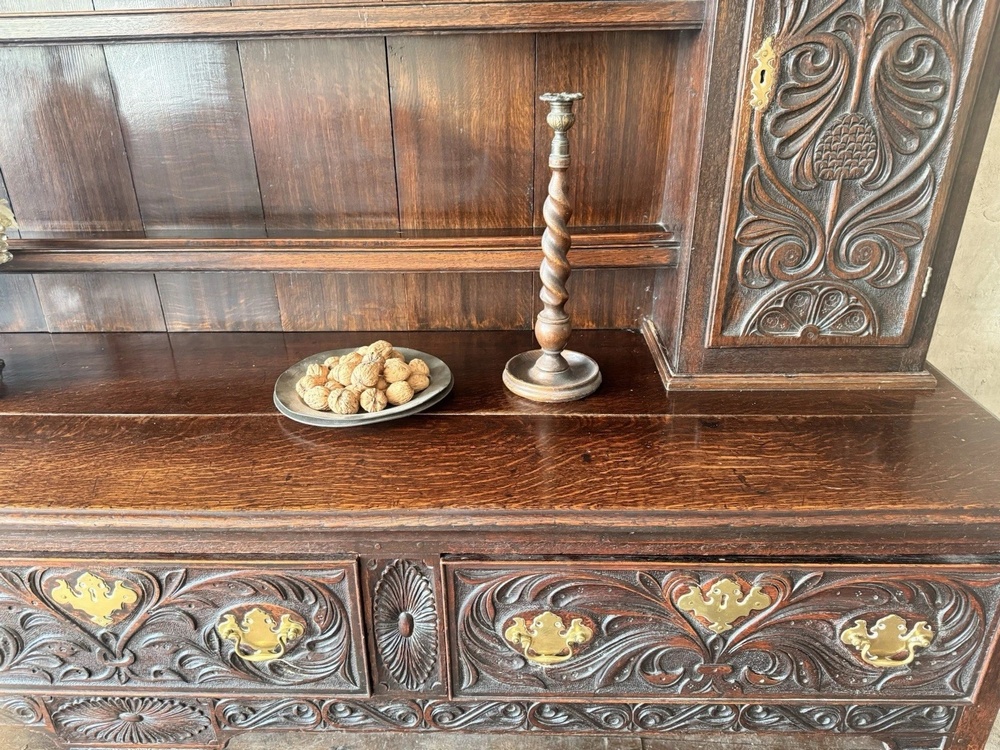 Fine Quality Important Rare Antique Oak Welsh Dresser Sideboard STAMPED RG