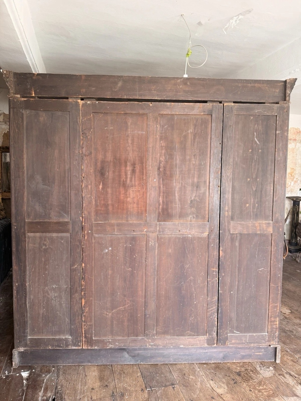 Magnificent Original Rare English Stamped Gillows of Lancaster Wardrobe C 1880
