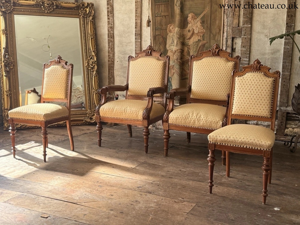 Exceptional Quality Antique Bavarian Elbow Lady's Gentlaman's Arm Chairs C 1800