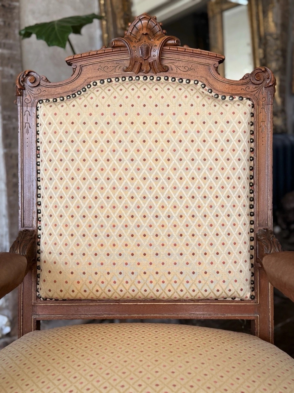 Exceptional Quality Antique Bavarian Elbow Lady's Gentlaman's Arm Chairs C 1800