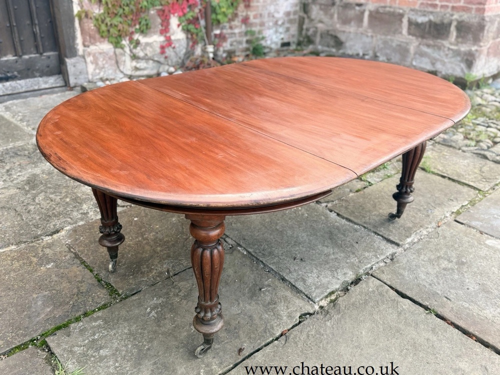 SOLD - Fine English Antique William IV Extending Pull Out Dining Table Circa 1830