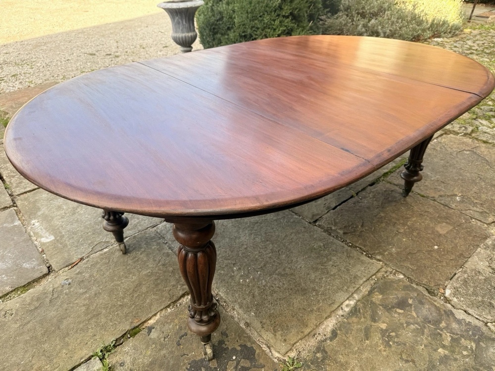 SOLD - Fine English Antique William IV Extending Pull Out Dining Table Circa 1830