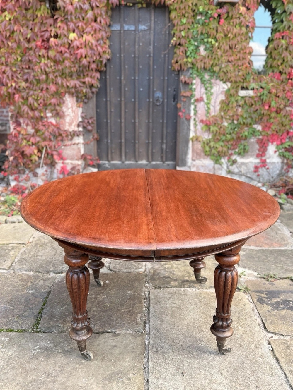 SOLD - Fine English Antique William IV Extending Pull Out Dining Table Circa 1830