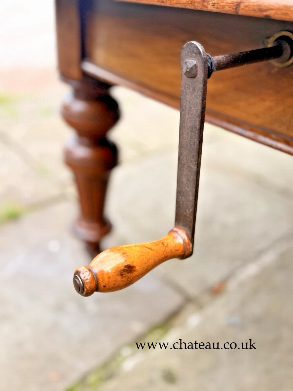 Original English Rustic Antique Mahogany Wind Out Dining Table C1850 Seats 12
