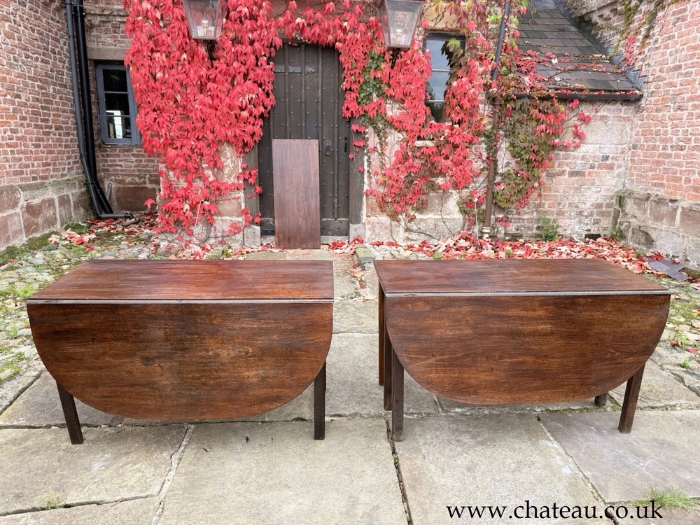 Exceptional Quality English Antique Mahogany D End Georgian Dining Table C1790