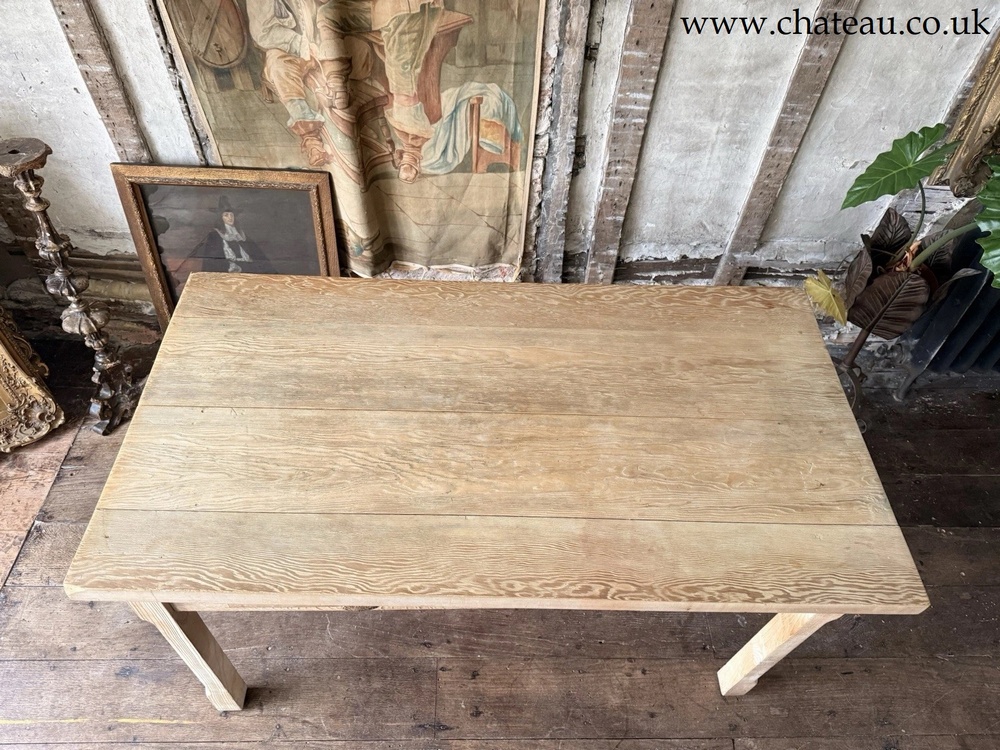 Reclaimed Vintage Rustic Oak Plank Farmhouse Vernacular Desk Kitchen Table