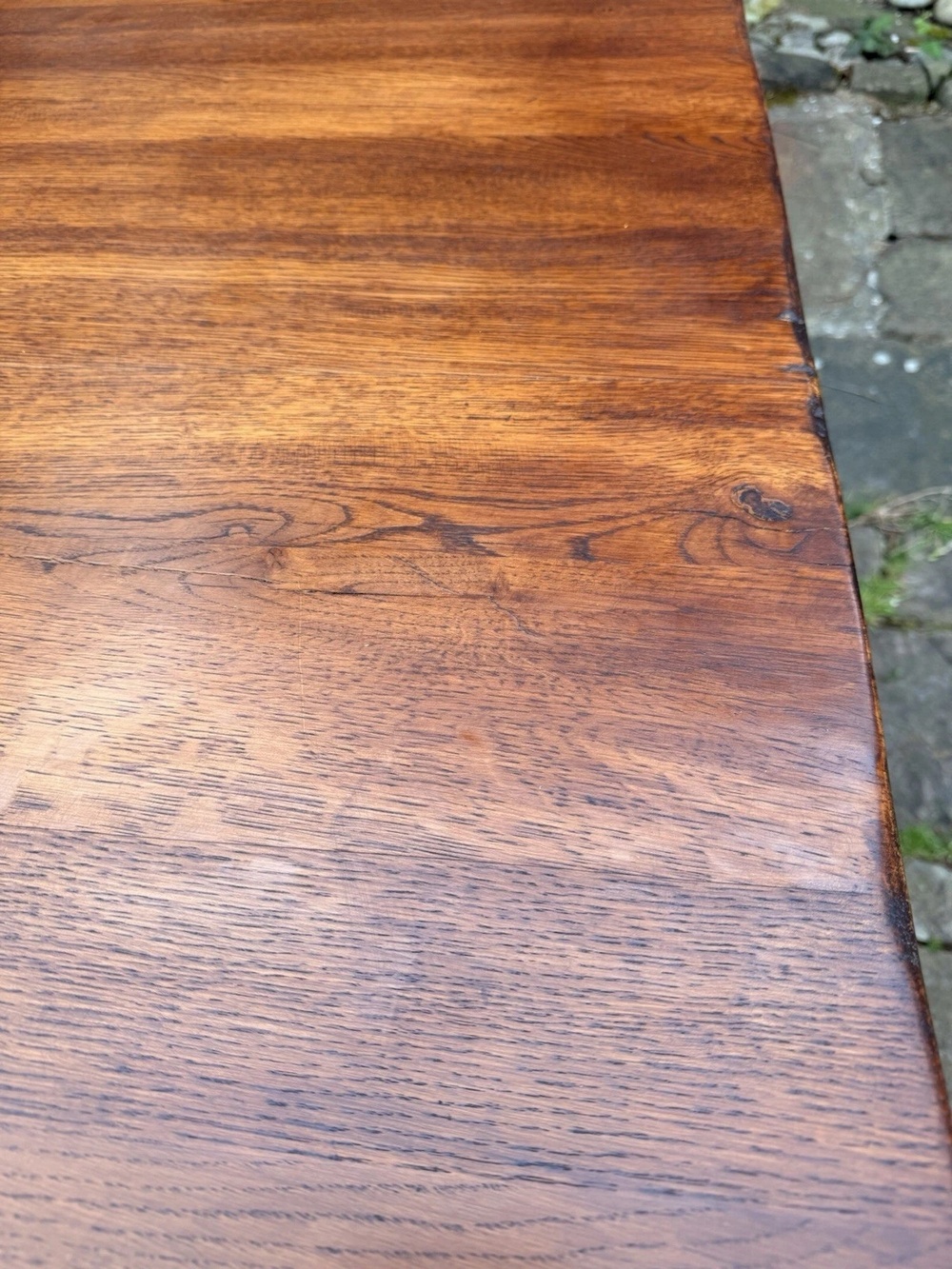 Fine Quality 17th C Oak Refectory Trestle Rustic Farmhouse Dining Kitchen Table