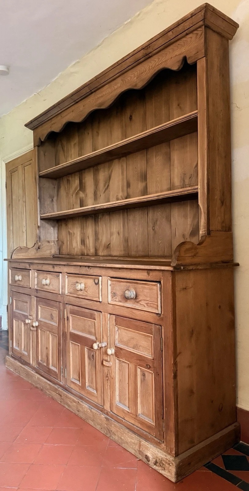 Welsh Vintage Large Rustic Kitchen Farmhouse Reclaimed Statement Pine Dresser