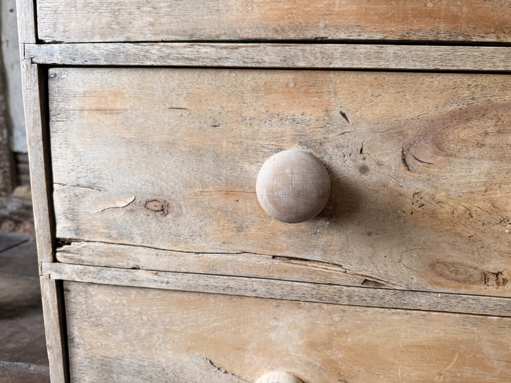 Antique Victorian Pine Rustic Country House Farmhouse Chest of Drawers c.1840