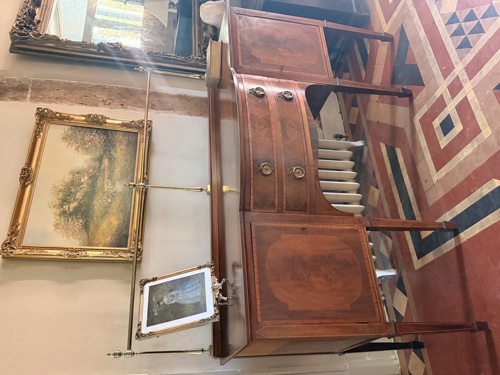 Fine Edwardian Inlaid Mahogany Sideboard c.1913 – Brass Gallery Top – Exceptional Quality & Provenance