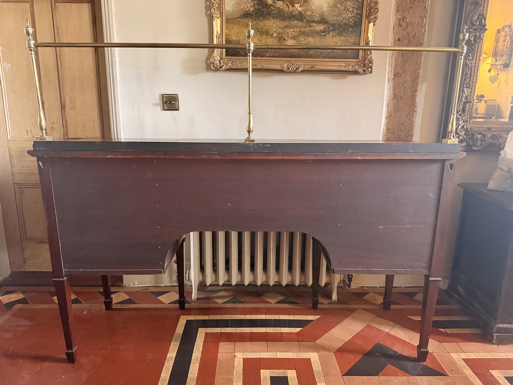 Fine Edwardian Inlaid Mahogany Sideboard c.1913 – Brass Gallery Top – Exceptional Quality & Provenance