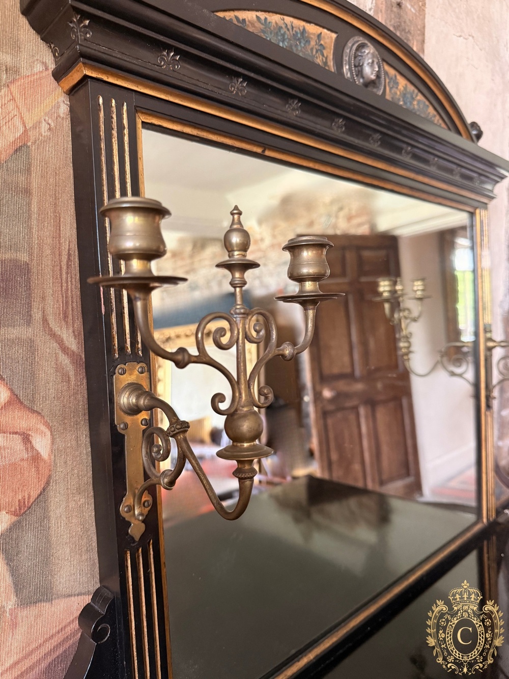 Rare Gillow & Co Ebonised Inlaid Aesthetic Movement Side Cabinet Chiffonier c.1885