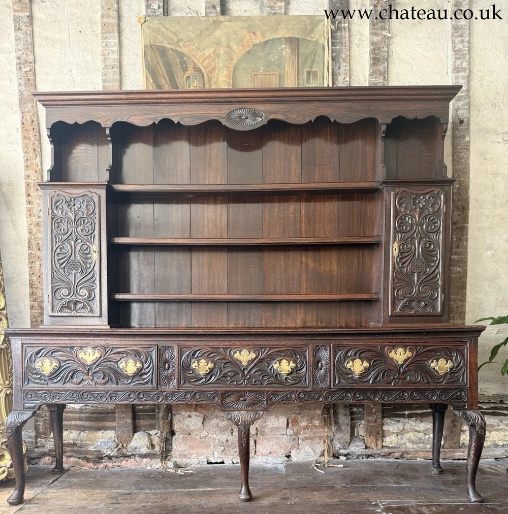 Fine Quality Important Rare Antique Oak Welsh Dresser Sideboard STAMPED RG
