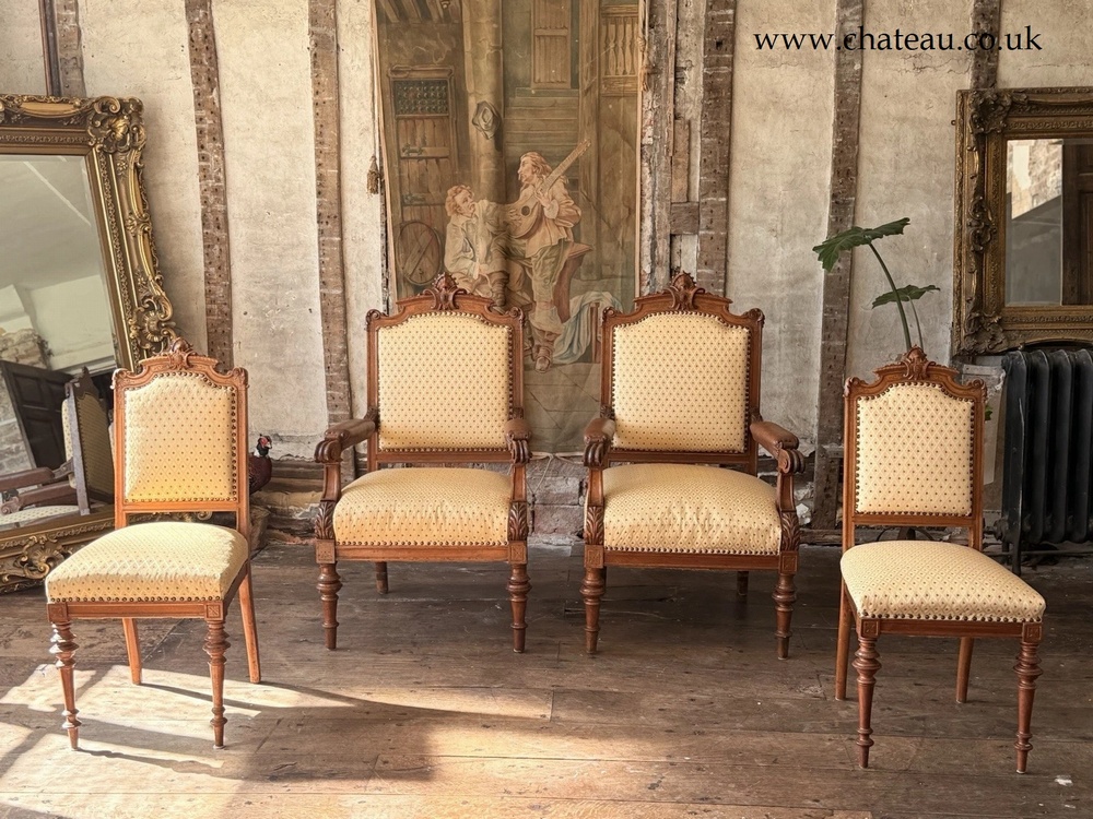 Exceptional Quality Antique Bavarian Elbow Lady's Gentlaman's Arm Chairs C 1800