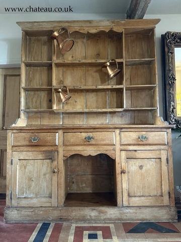 Original Antique Pine Welsh Farmhouse Rustic Primitive Untouched Dresser 1830 C ONHOLD