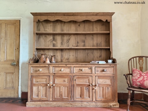 Welsh Vintage Large Rustic Kitchen Farmhouse Reclaimed Statement Pine Dresser